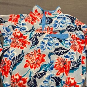 Patagonia Floral Fleece Pullover
